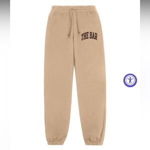 “The Bar” Varsity Sweatpants in Chocolate Chip